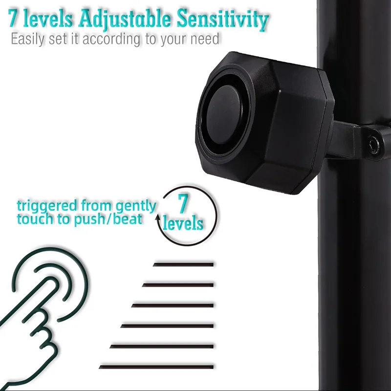 SF32 Waterproof Motorcycle Anti Theft Alarm USB Rechargeable Wireless Bicycle Alarm System with Remote