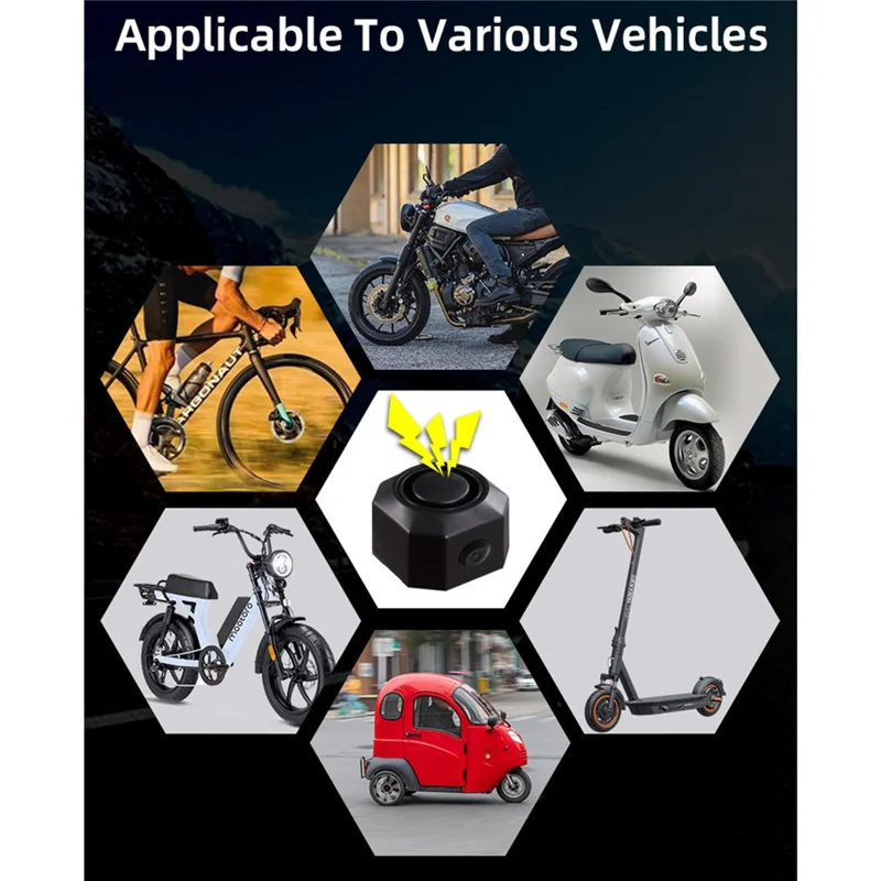 SF32 Waterproof Motorcycle Anti Theft Alarm USB Rechargeable Wireless Bicycle Alarm System with Remote