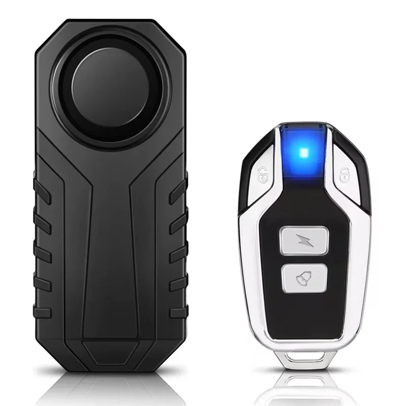 SF22R+09C Wireless Motorcycle Alarm System with Remote Control USB Rechargeable Waterproof Bicycle Anti Theft Device