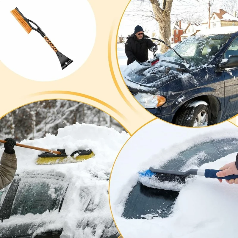 ST-3910 2 in 1 Detachable Car Snow Brush Ice Scraper Winter Windshield Cleaner for Vehicles
