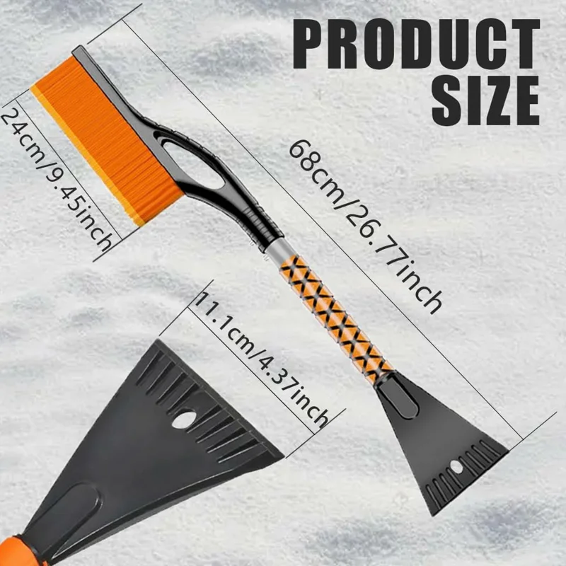 ST-3910 2 in 1 Detachable Car Snow Brush Ice Scraper Winter Windshield Cleaner for Vehicles
