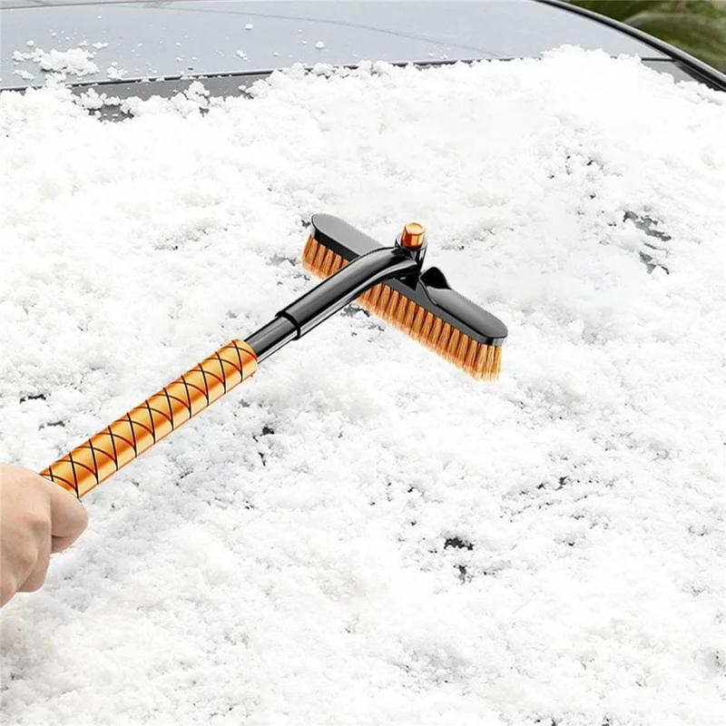 ST-3909 360 Degree Rotatable Car Snow Brush Ice Scraper 2 in 1 Winter Windshield Cleaner for Vehicles
