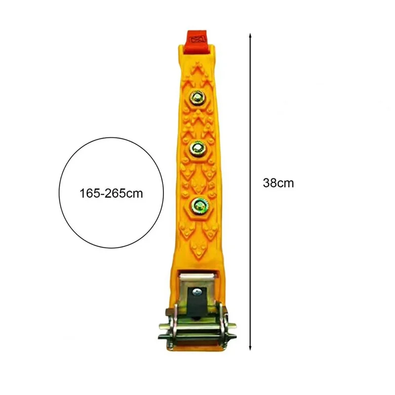 10Pcs Car Tire Snow Chains Universal Anti Skid Emergency Traction with Gloves and Hooks for SUV Truck Off-Road Vehicle