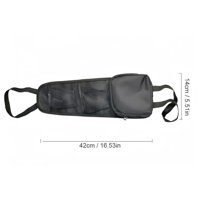 Car Seat Side Storage Organizer Waterproof Multi-Pocket Hanging Bag for Map Water Bottle Umbrella