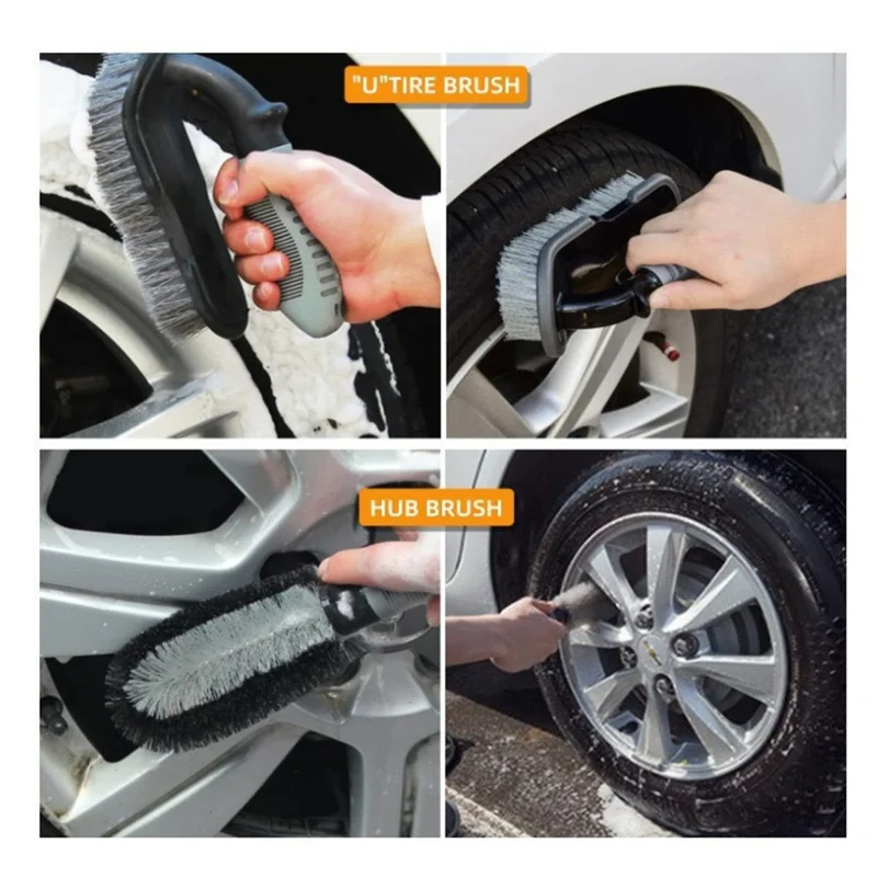 Kit de 38 outils de lavage de voiture avec pistolet à mousse, brosse électrique, nettoyant de vitres et ensemble de brosses de détail