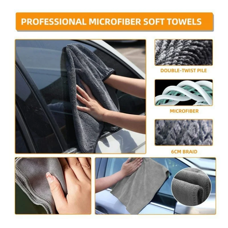 Kit de 38 outils de lavage de voiture avec pistolet à mousse, brosse électrique, nettoyant de vitres et ensemble de brosses de détail