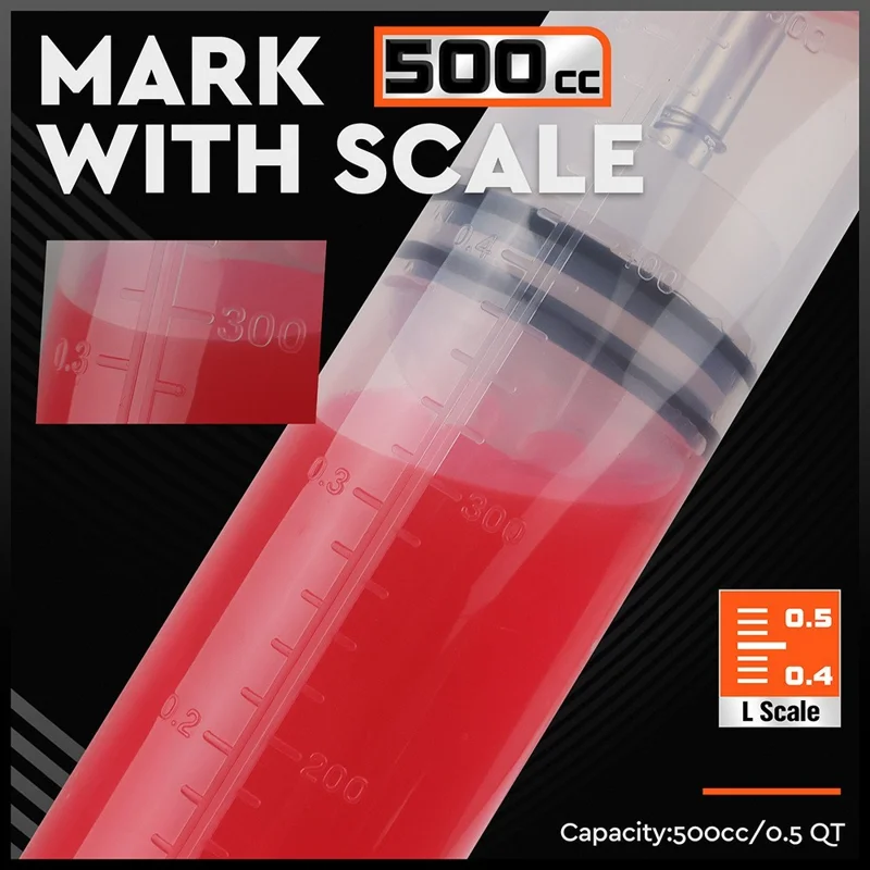 500CC Car Oil Fluid Extractor Transparent Manual Oil Suction Pump Oil Transfer Change Pump