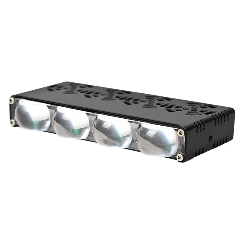 4-LED Autoscheinwerfer IP67 wasserdicht Gelb und Weiß Licht Hoch-Niedrig-Strahl Lampe für LKW / SUV / ATV