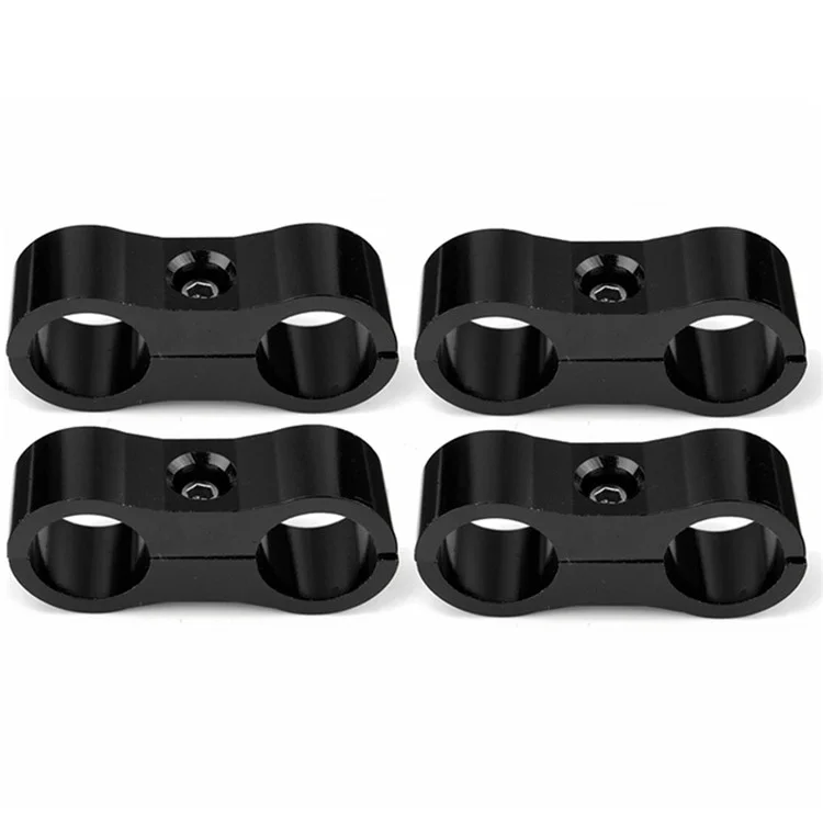 F08129-6 4PCS AN6 Alumínio de Alumínio Planejista Separador de Mangueira Adequado Para Linha de Óleo, Linha de Freio, Tubo de Água