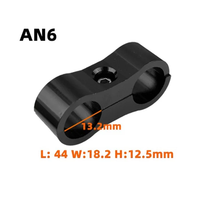 F08129-6 4PCS AN6 Alumínio de Alumínio Planejista Separador de Mangueira Adequado Para Linha de Óleo, Linha de Freio, Tubo de Água