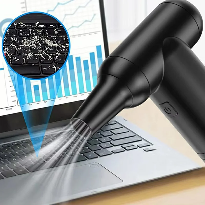 K9413B 80000RPM 7.4V High Power Handheld Air Duster for Computer Cleaning Rechargeable Blower