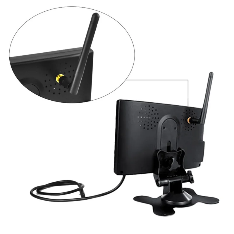 7 Inch Wireless Backup Camera System for Bus IP67 Waterproof Rear View Night Vision LCD Monitor