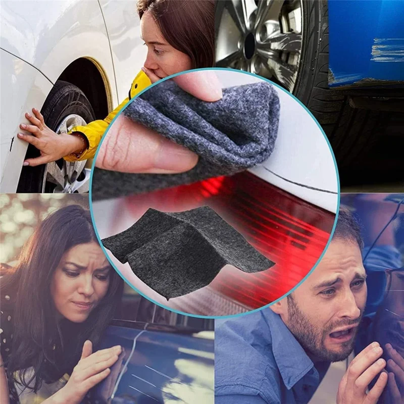 5Pcs 10 x 20cm Multifunction Nano-fiber Car Scratch Repair Cloth for Polishing Stain Removal