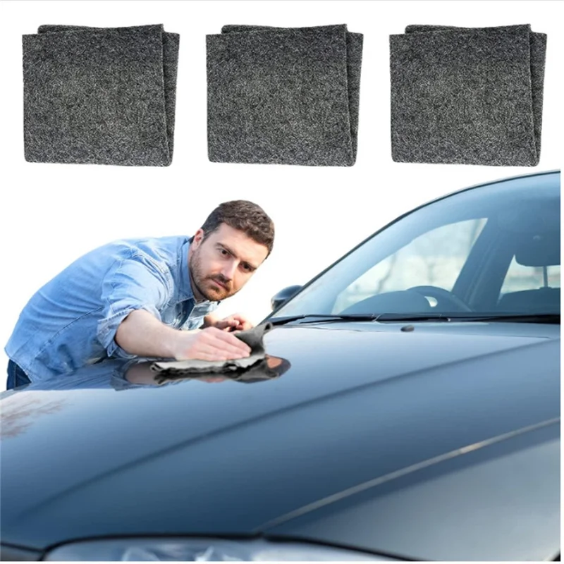 5Pcs 10 x 20cm Multifunction Nano-fiber Car Scratch Repair Cloth for Polishing Stain Removal