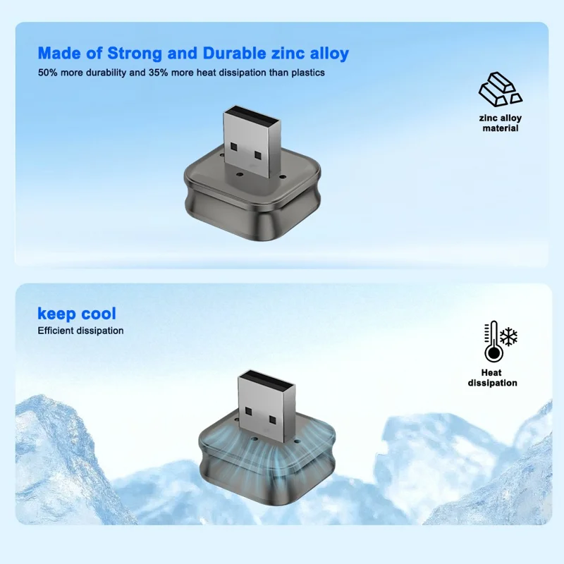 M4 2 in 1 Bluetooth-compatible 5.4 AI Box for CarPlay  /  Android Auto Wired to Wireless Car Adapter