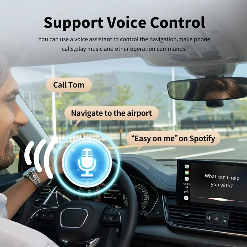 M25 2 i 1 til CarPlay / Android Auto trådløs adapter Bluetooth 5.4 AI-boks USB-dongle