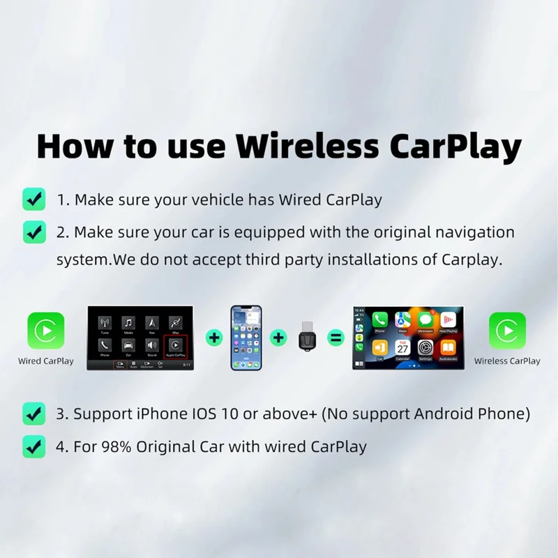 M25 2 i 1 til CarPlay / Android Auto trådløs adapter Bluetooth 5.4 AI-boks USB-dongle