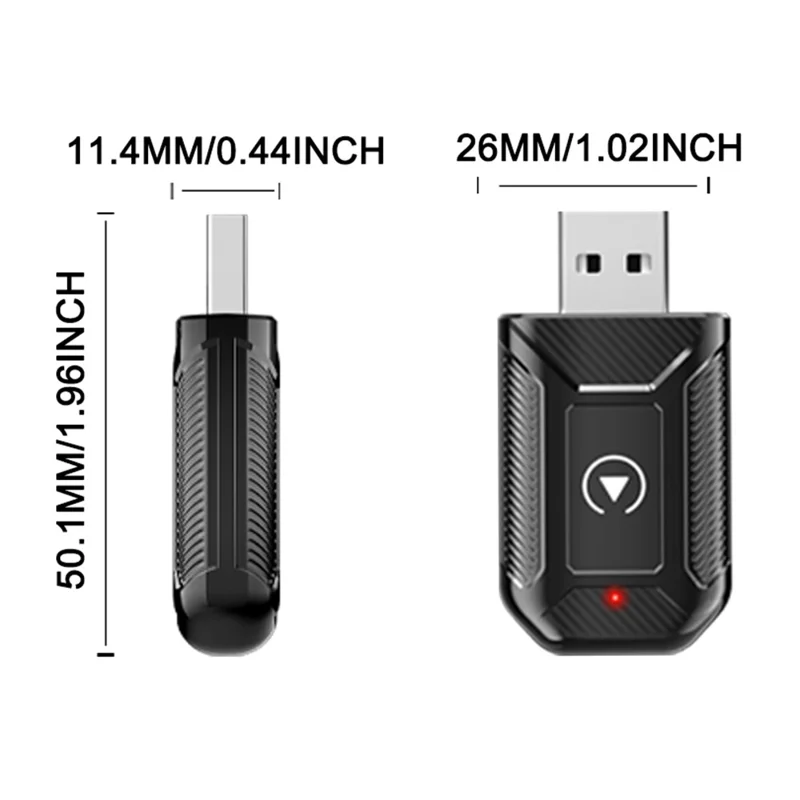 M30 2 in 1 AI Box Wireless Car Adapter for CarPlay  /  Android Auto Upgrade Compatible with Built-in CarPlay  /  Android Auto Vehicles