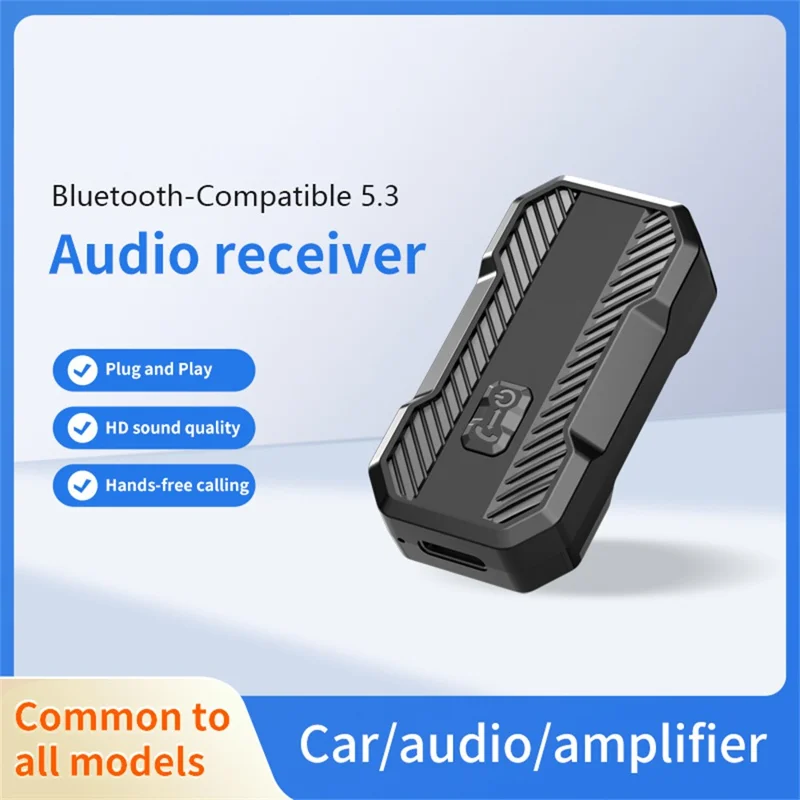 W23 billydmodtageradapter Bluetooth-kompatibel 5.3 hænderfri AUX trådløs transmitter