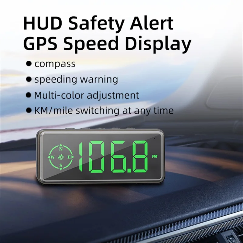 C79 عداد سرعة متعدد الوظائف بجهاز عرض أمامي (HUD) مع نظام تحديد المواقع (GPS) وتنبيه بصري عالي الدقة مناسب للمركبات