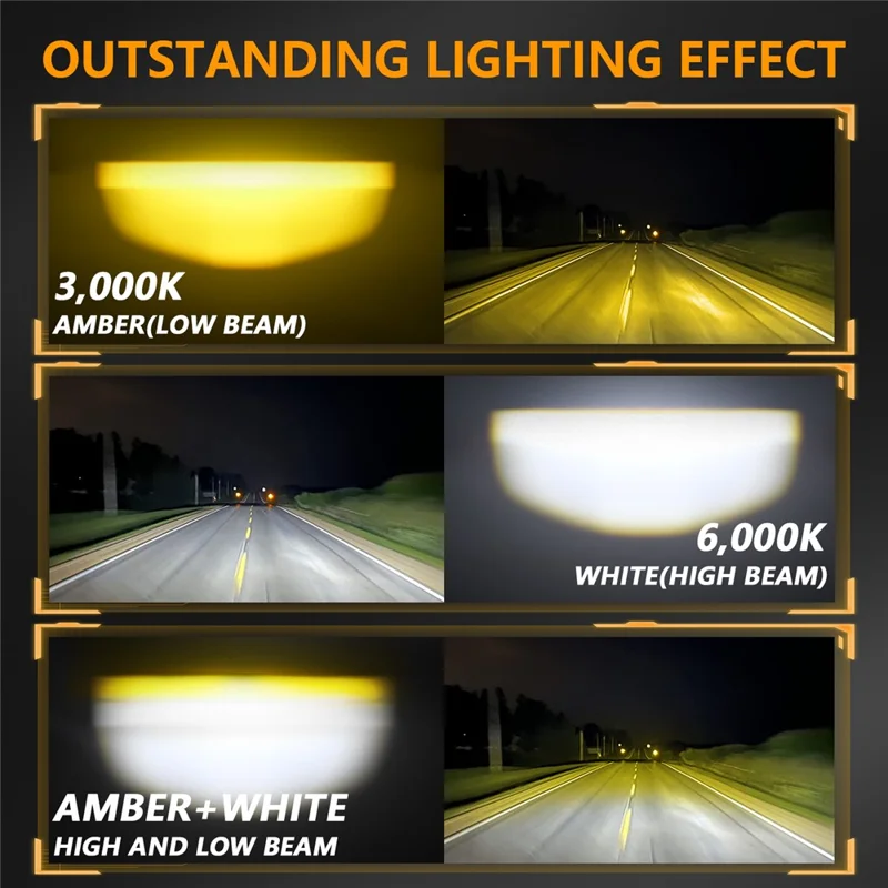 M15 1Pc Motorcycle Auxiliary Lamp IP68 Waterproof High Brightness Aluminum Alloy DRL LED Spotlight