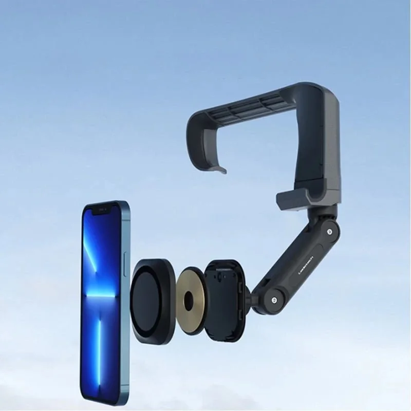 LD-TS1-M4 Para Tesla Model 3 / Y Central Control Screen Magnetic Cell Phone Holder Car 15W Wireless Charger Adjustable Phone Mount