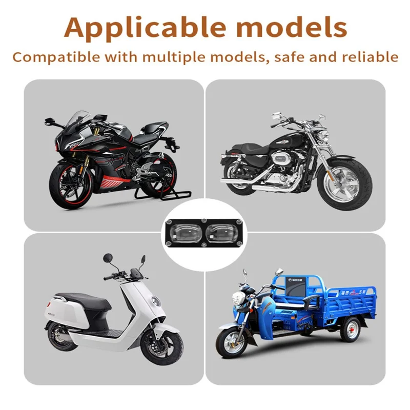 V72 2-LED Phare antibrouillard de moto Projecteur LED haute puissance étanche pour camion tout-terrain SUV