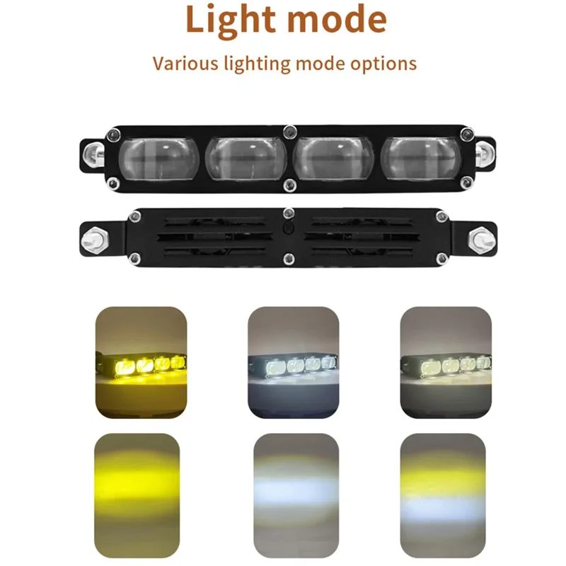 V81 4-LED Motorcycle Fog Light High Power Waterproof LED Headlight for Off-Road Truck SUV