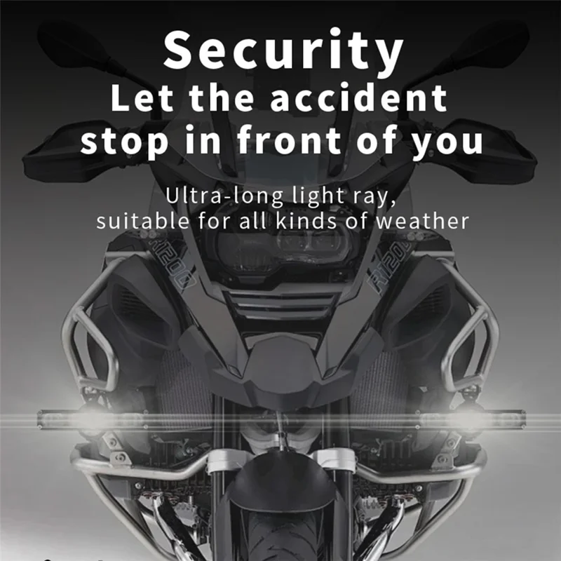 V81 4-LED Motorcycle Fog Light High Power Waterproof LED Headlight for Off-Road Truck SUV