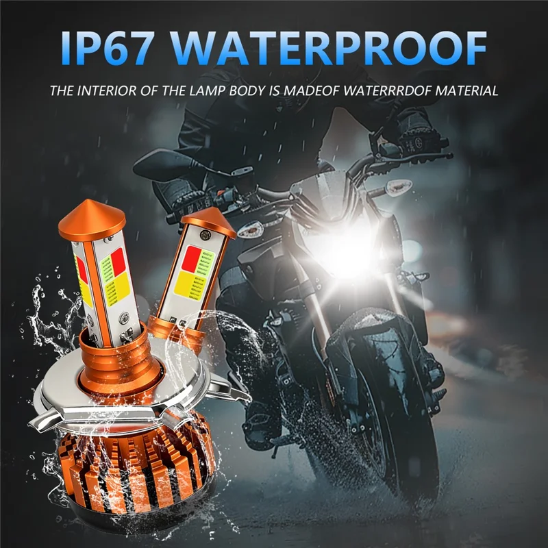C01 Yellow White Blue Red Multi Color LED Spotlight IP67 Waterproof Aluminum Alloy Motorcycle Headlight