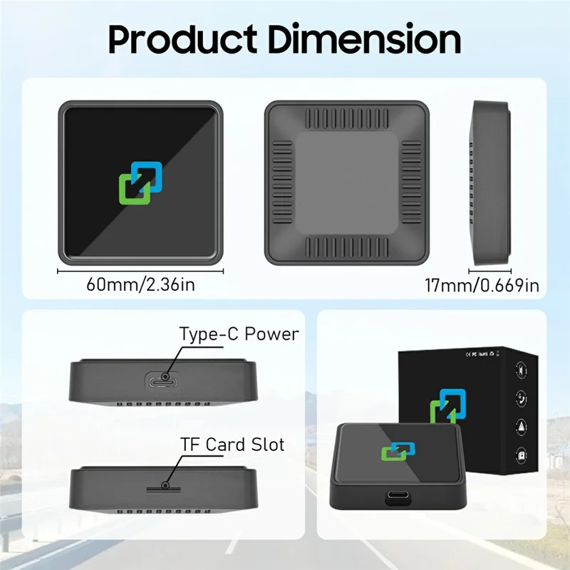 Wired to Wireless Carbitlink Adapter Wireless Car Play Android Auto Adapter Box
