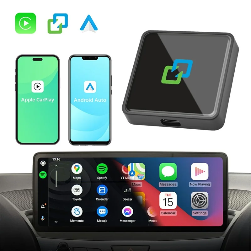 Wired to Wireless Carbitlink Adapter Wireless Car Play Android Auto Adapter Box