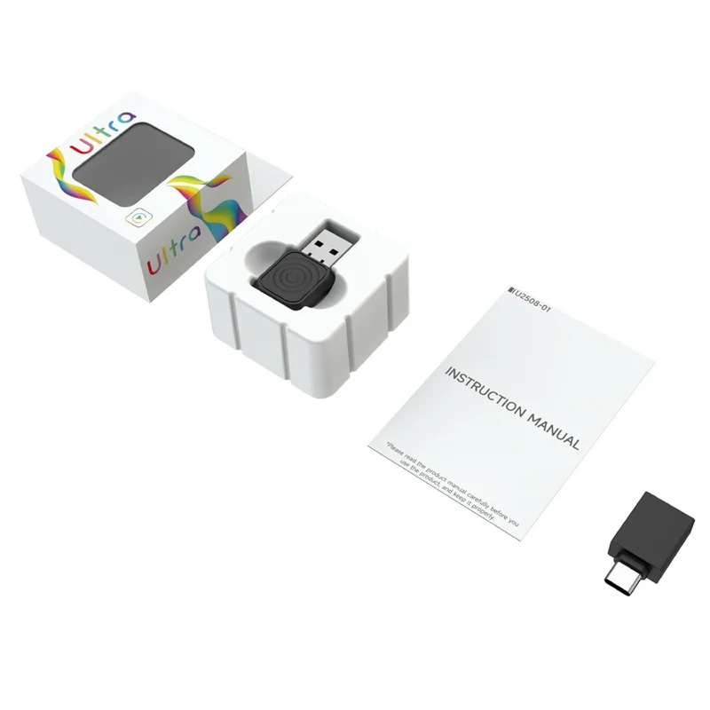 Mini Ultra Drahtloses CarPlay Android Auto Adapter für Werkseitig Verdrahtetes System Plug and Play USB-Dongle