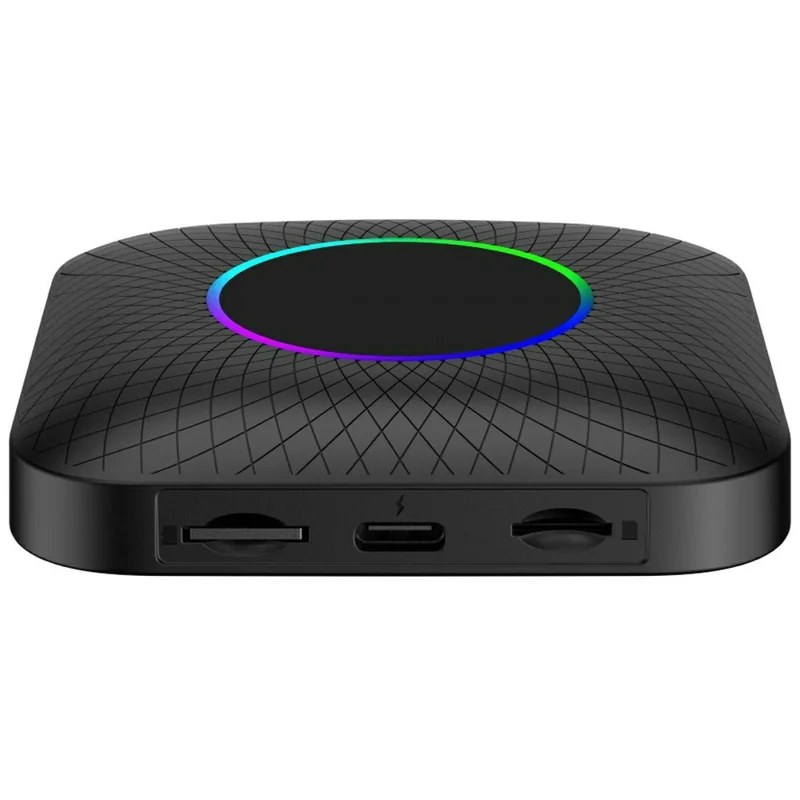 TBOX-LED-4GB+64GB Kabel zu Wireless Car Play Adapter Android 13 Auto Qualcomm Octa-Core Box, Eurasische Version