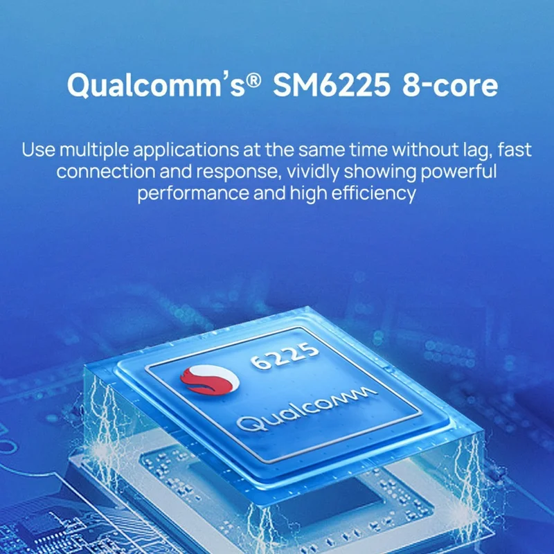 TBOX-LED-8GB+128GB Kabel zu Wireless CarPlay-Adapter Android 13 Auto Qualcomm Octa-Core Box, Eurasische Version