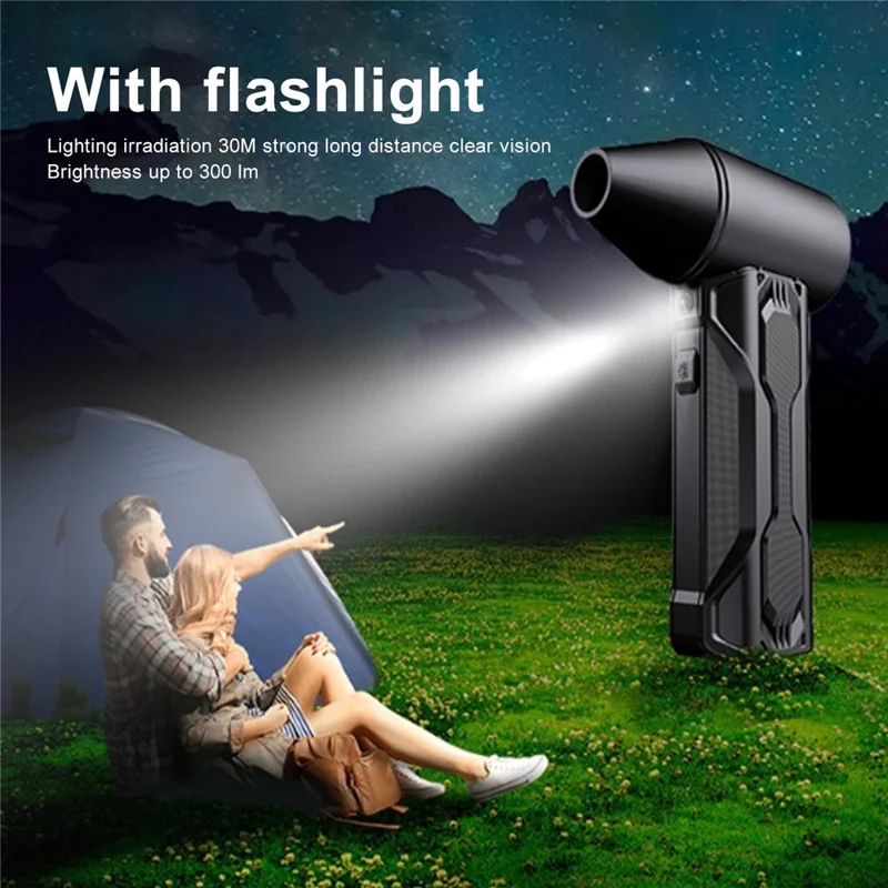 160000 RPM Turbo Fan Blower Portable Wireless Dust Blower with LED Light 5000mAh Rechargeable Air Blower