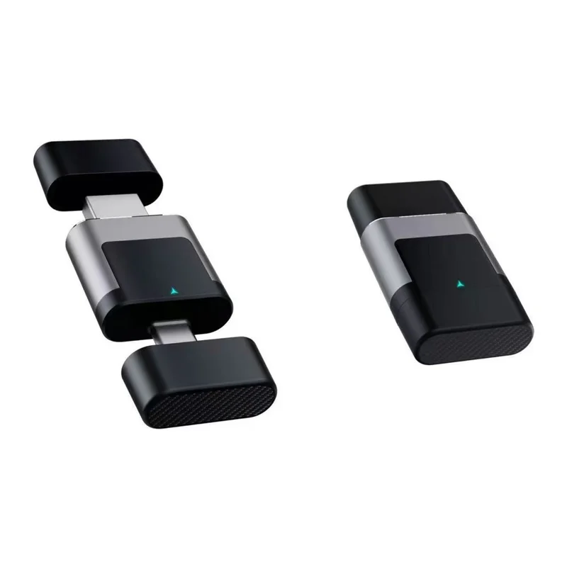 306AC 2 in 1 USB + Type-C Wireless CarPlay Android Auto Adapter for iPhone  /  Android Phones Wired to Wireless Dongle