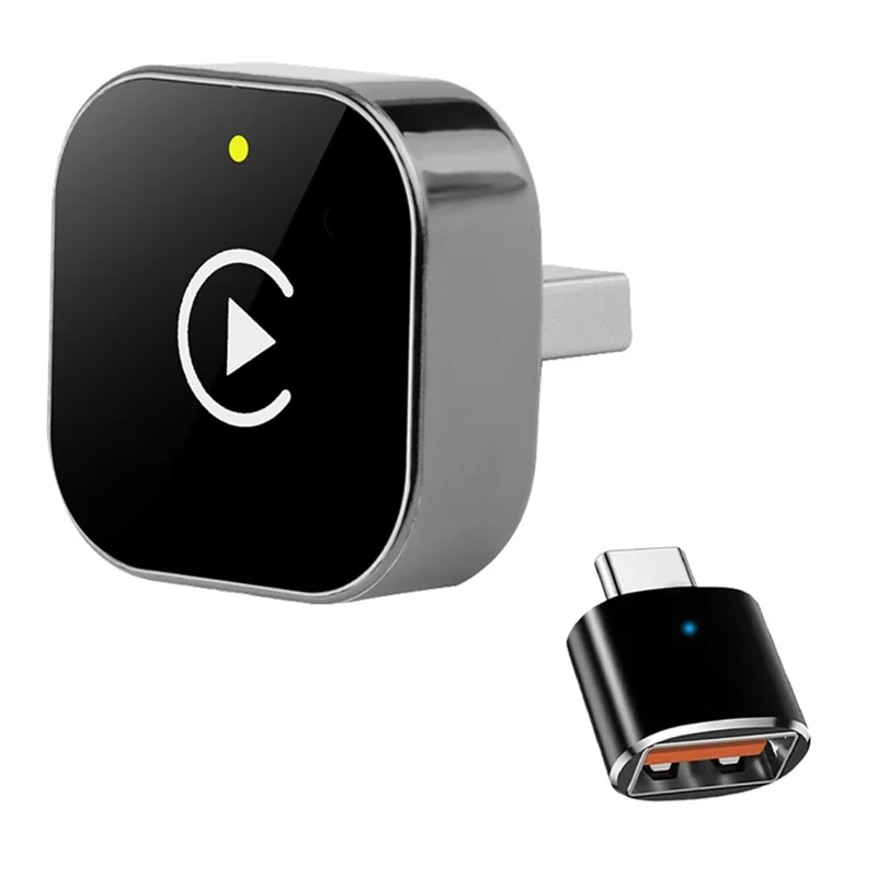 M68 2-in-1 AI-Box Wireless Car Adapter für CarPlay / Android Auto Fahrzeuge, Kabelloser Konverter von Drahtgebunden auf Drahtlos