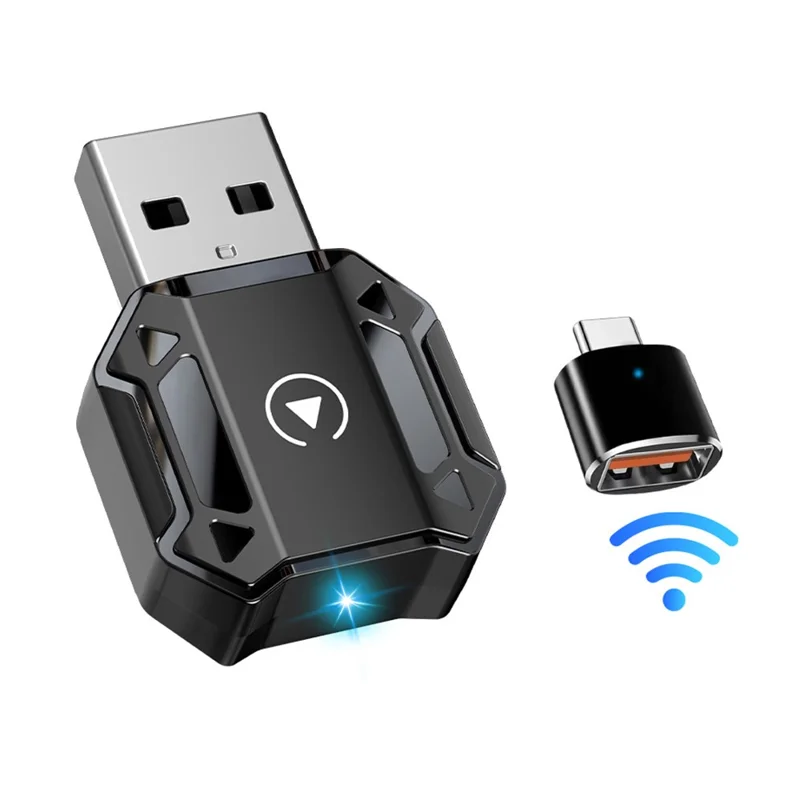 M36 2 in 1 Ai Box Wireless Car Adapter Car Play  /  Android Auto Wired to Wireless Converter for Vehicles