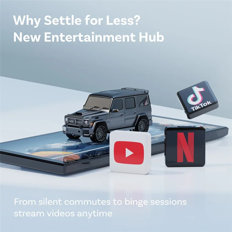 2GB + 32GB Wireless Car Play Android Auto Car Navigation 11.4 Inch Smart Car Display Screen