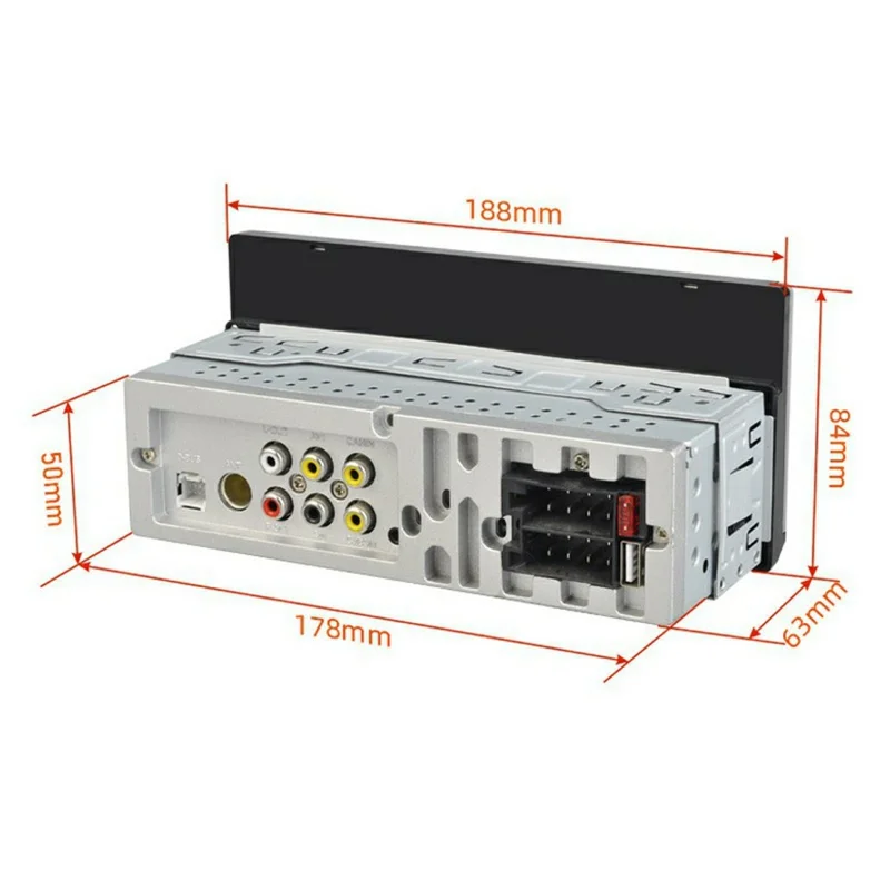 6280W 6.9 Inch Touch Screen Single DIN Car Stereo Receiver Wireless CarPlay Android Auto Bluetooth-compatible Multimedia Player