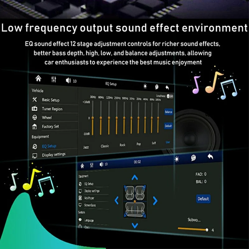 6281W Single DIN Car Stereo Radio 6.9 Inch Touch Screen GPS Navigation MirrorLink Android Auto Wireless CarPlay Player