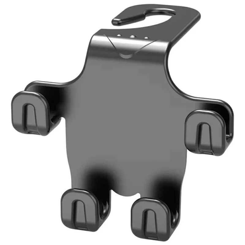 Car Seat Back Hook Multi-Functional Creative Storage Organizer for Car Interior Rear Seat Car Phone Holder - Black