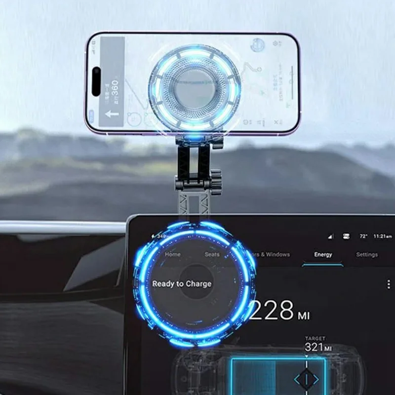 Car Mount Magnetic Phone Holder Dashboard Windshield Horizontal Vertical Creative Phone Navigation Stand