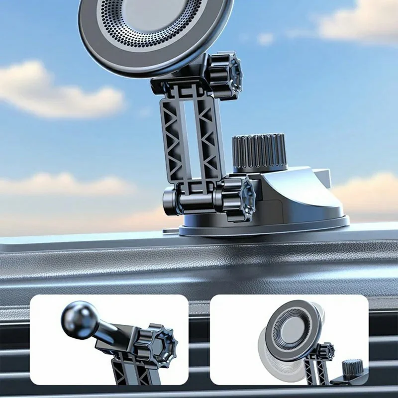 Car Mount Magnetic Phone Holder Dashboard Windshield Horizontal Vertical Creative Phone Navigation Stand