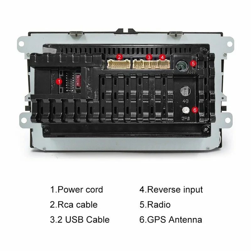 9 Inch CarPlay Android 9.0 Quad Core GPS Navigation Car Stereo Multimedia Player for Volkswagen 2003-2016, 2+32GB - Black