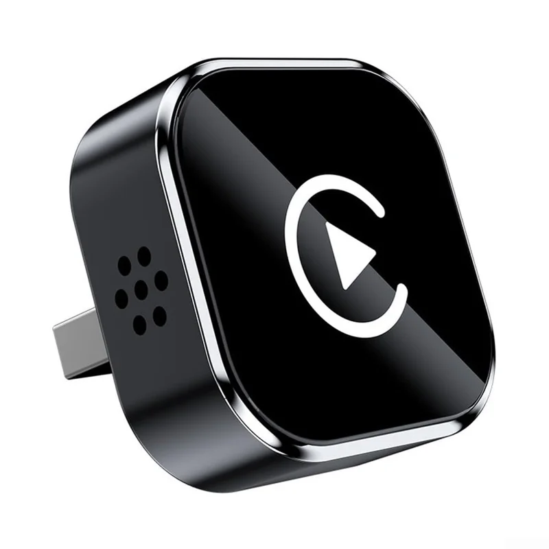 Q1A Wired to Wireless Carplay  /  Android Auto 2 in 1 Dongle Auto Connect Mini Adapter - Black+White Symbol