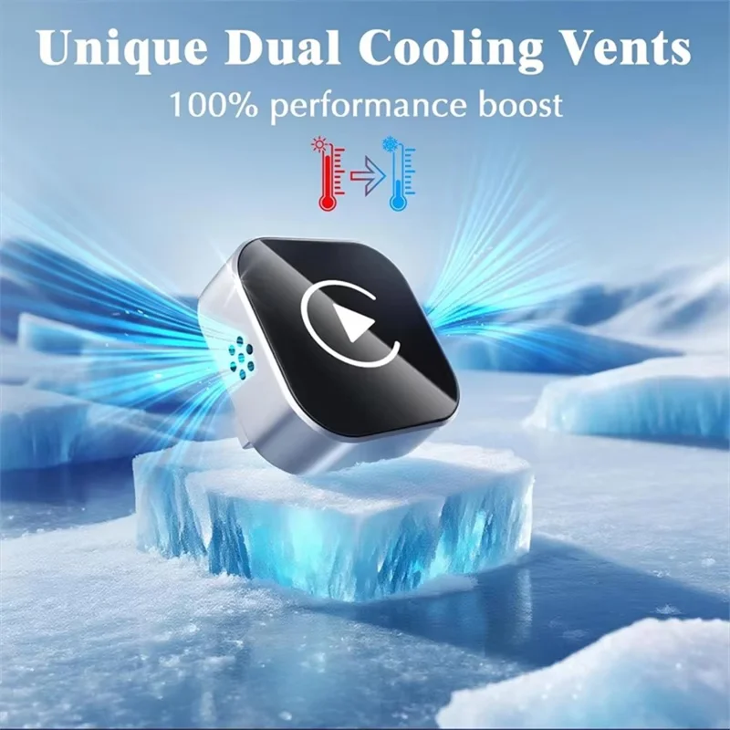 Q1A Wired to Wireless Carplay  /  Android Auto 2 in 1 Dongle Auto Connect Mini Adapter - Black+White Symbol