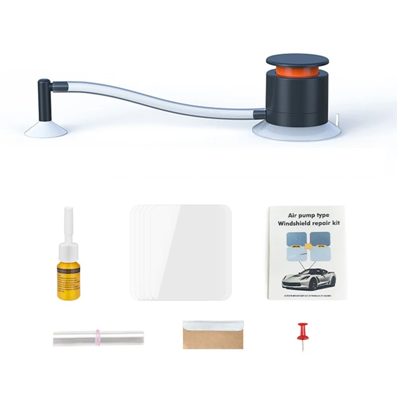 Инструмент для ремонта трещин на ветровом стекле автомобиля, комплект для самостоятельного ремонта лобового стекла, насос, средство для восстановления стекла
