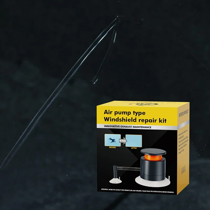 Инструмент для ремонта трещин на ветровом стекле автомобиля, комплект для самостоятельного ремонта лобового стекла, насос, средство для восстановления стекла